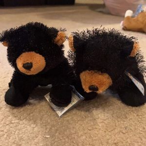 2 new Webkinz black bears with tags
